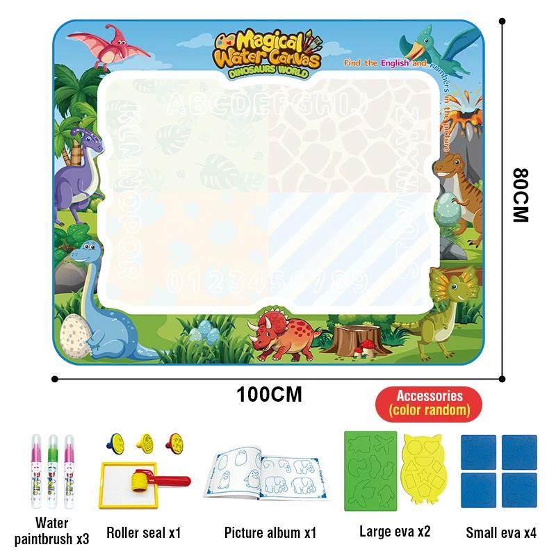 Diy Graffiti Magical Water Drawing Toys Repeated Carpet Painting Use With Clear Water Colorful Blanket Children Drawing Board