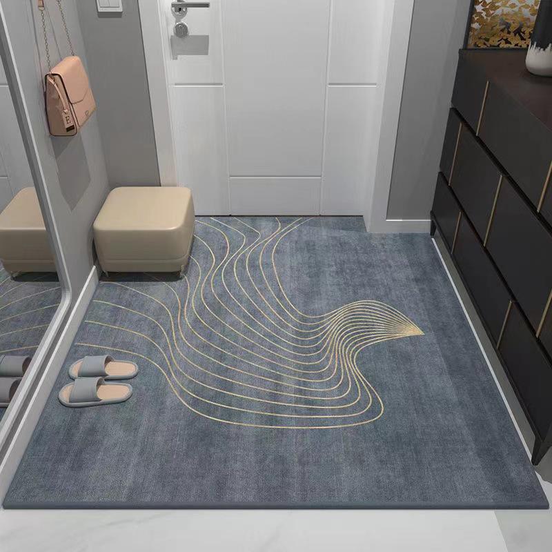 Luxury Printed Entrance Doormat: Dirt-Resistant Household Foyer Pad