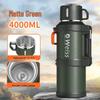 Food-Grade Thermos Flask with Tea and Water Separator - Large Capacity, Portable for Outdoor Use