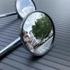 Motorcycle Rearview Side Mirror with 10mm Screws Universal Round  Retro Modified Motorbike Cafe Racer Rearview Mirrors