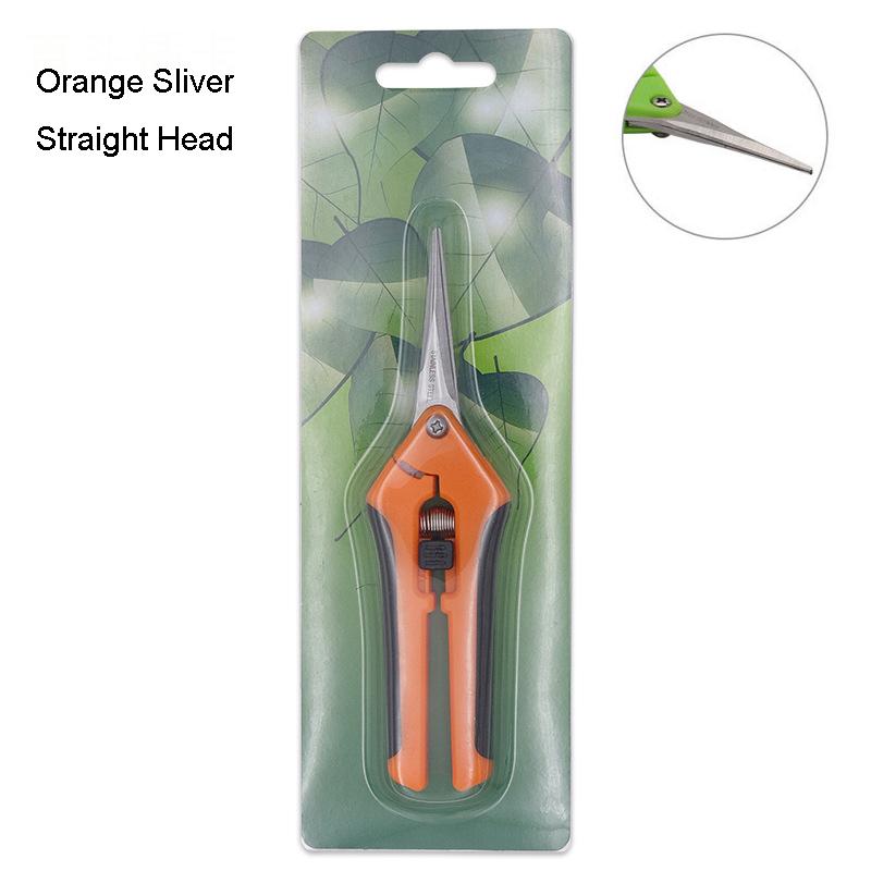 Stainless Steel Multifunctional Pruning Shears Fruit Flower Branch Shears Straight Elbow Garden Gardening Scissors