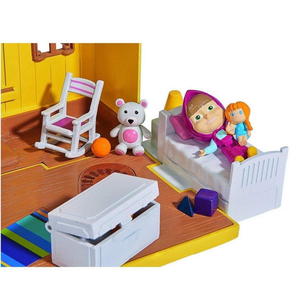 Simba Masha and the Bear Playset with House and 1 Masha Figure Masha's