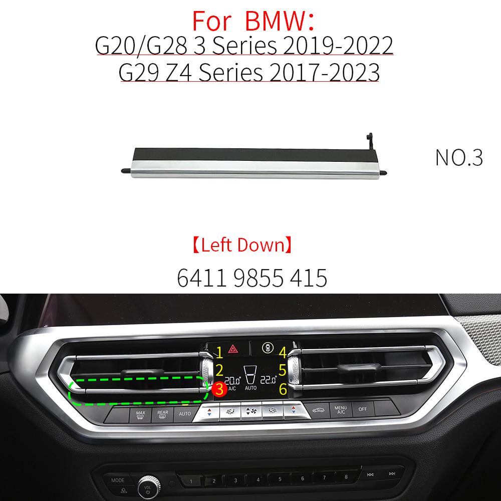 Para BMW G20 G29 G01 Grelha do Difusor de Ar Frontal do Carro Clipe Peças de Acabamento Kits de Reparo da Saída de Ar Condicionado Para BMW Série 3 320 323 X3 Z4 64119855415