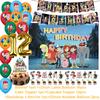 G&Gravity F-Falls Theme Birthday Party Decoration Cartoon Backdrop Banner Cake Topper Number Balloon Baby Shower Party Supplies