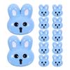 12Pcs Decorative Bunny Resin Buttons Small Sewing Buttons for Clothes DIY Crafts Rabbit Coat Button Easter Theme