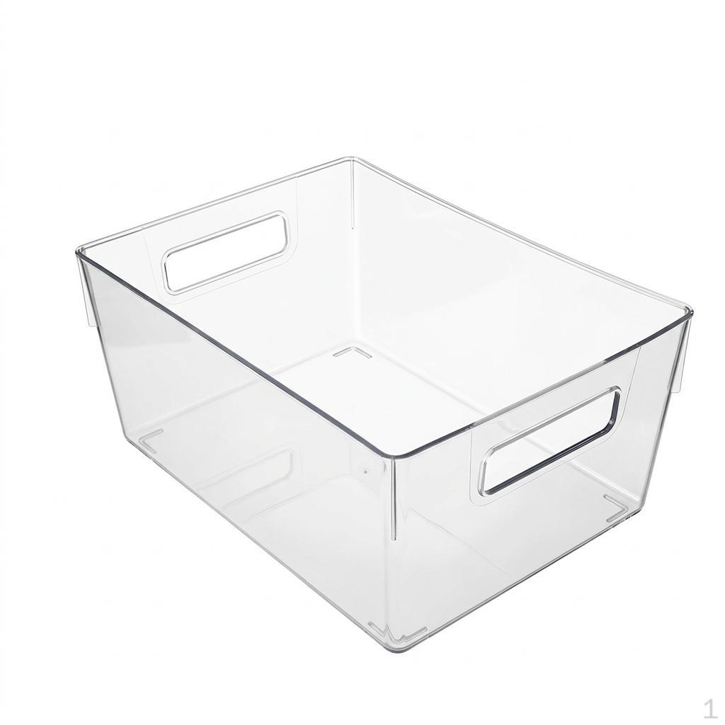 Desk Storage Organizer for Office, Large Transparent Desktop File Holder, Open Acrylic Students