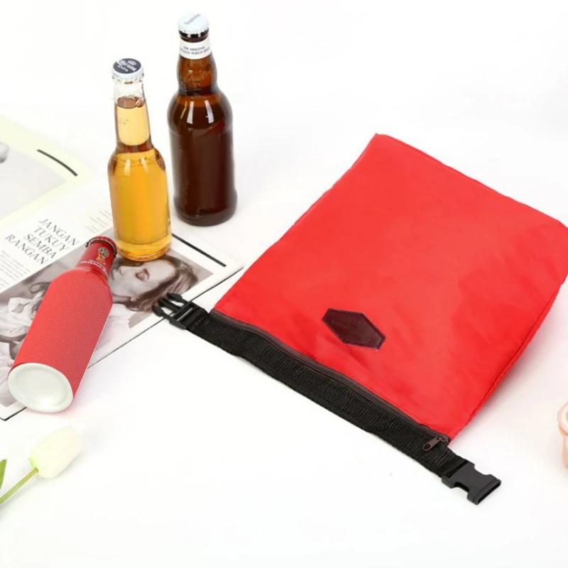 Tragbare Thermoisolierte Kühlbox Picknick Für Lunchbox Behälter Beutel Heim Organizer Nylon Wasserdicht Lunch Aufbewahrungstasche 1 Stück