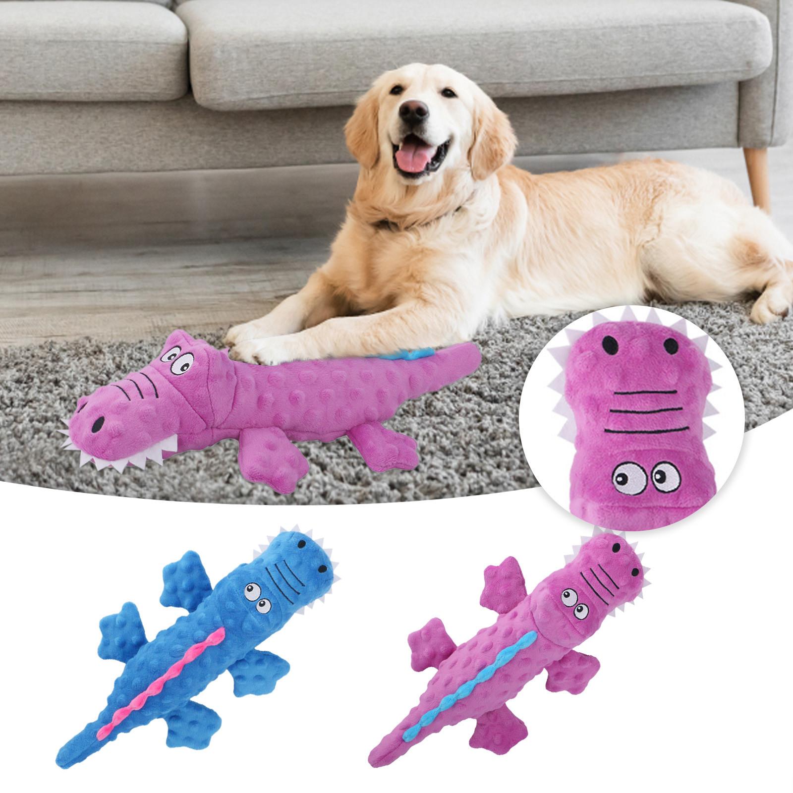 

Dog Companion - 2024 Новая неразрушимая прочная игрушка для собак-крокодилов для тяжелых жевателей, мягкие плюшевые игрушки для собак для агрессивных жевателей, интерактивная собака