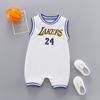 Summer Sleeveless Baby Basketball Romper - Newborn Boy Crawling Onesie