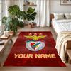 Crystal Velvet Rug Custom Name Text, Soft Non Slip Floor Mat Home DecorBenfica FC