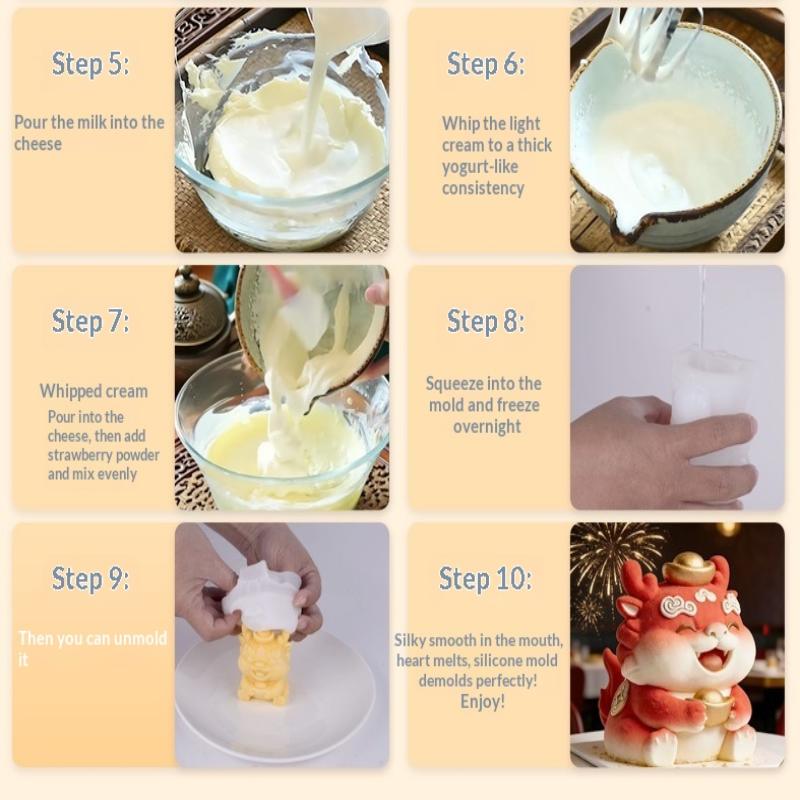 3D Silikonform Pferd Tapfere Truppen Fisch DIY Eisskulptur Fondant Süßigkeiten Schokolade Form Gips Harz Formen Kuchen Dekorationswerkzeuge