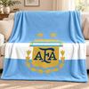Argentina National Team Blanket Flannel Blanket Soft Cozy Plush Throw for Sofa Bed Lightweight Home Decoration Outdoor Camping