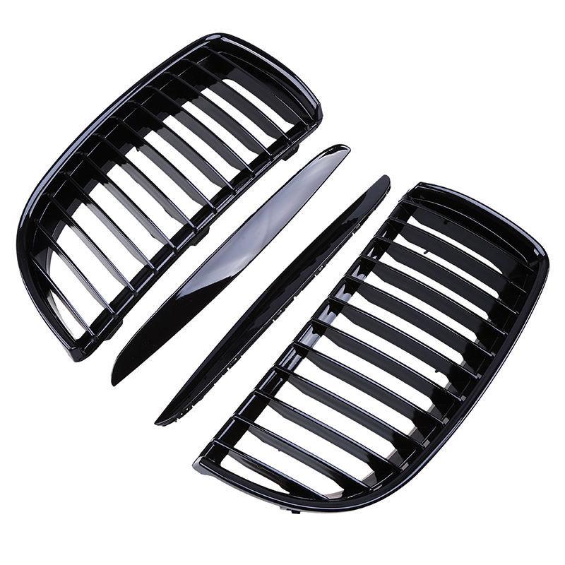 Front Bumper Kidney Grille Air-inlet Racing Grill Fit For BMW 3 Series E90 2005-2008 Not M3 Single Dual Slat Car Modified