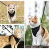 Cat Harness and Leash Escape Proof Soft Adjustable Vest Harnesses for Cats, Easy Control Breathable Reflective Strips Jacket