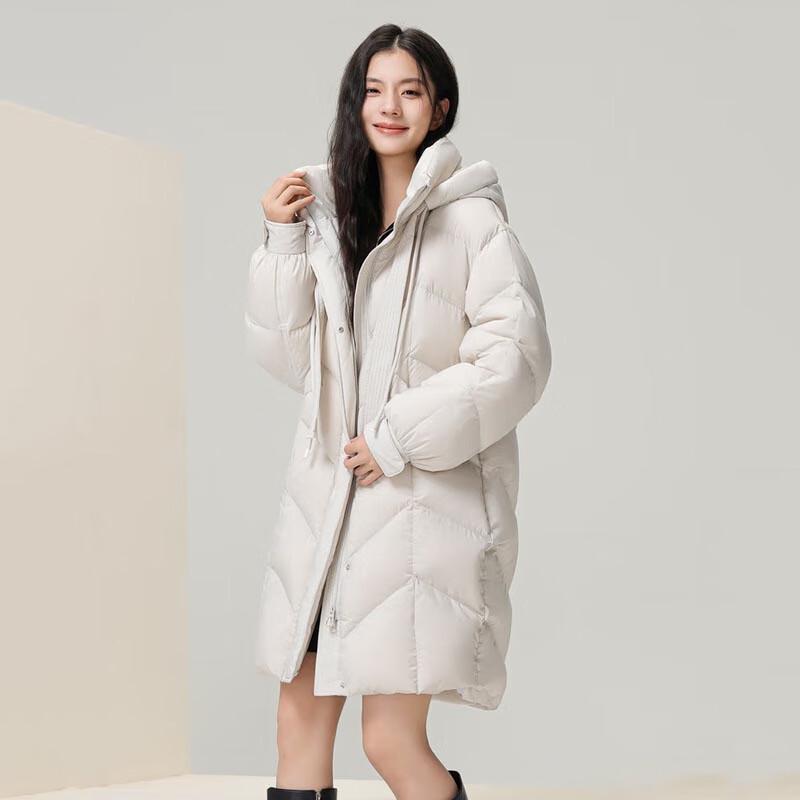 Xuezongfei Women's Mid-Length Loose Down Jacket X40141192F