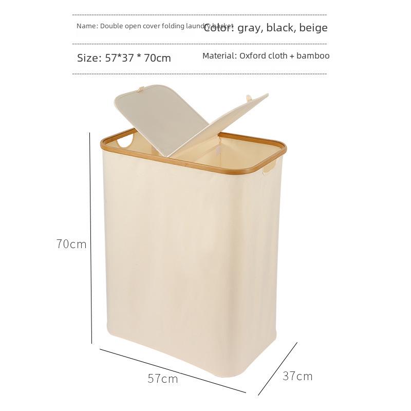 Doppelnutzungs-Wasserdichter Wäschekorb aus Oxford-Gewebe mit Großem Fassungsvermögen