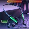 2026 Model Genuine Bluetooth Neckband Earphones: 200-Hour Battery, In-Ear Noise Cancellation, Perfect for Gaming and Sports.