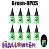 Glowing Outdoor Witch Hat LED Luminous Tree Hanging Ornament Kids Party Decor Halloween Wizard Hat Magic Prop Solution