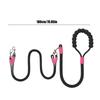 Dog Rope Two Dog Rope Pet Strap Adjustable Length Animals Safety Equipment Anti-Twist For Camping Hiking Beach Backyard Running