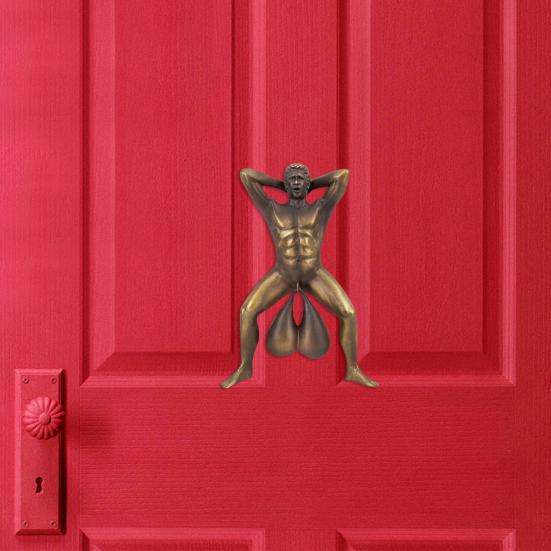 Male Prank Doorbell Funny Naked Man Door Knocker Easy To Install Prank Male Doorbell Decoration Gift for Friends