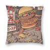 Burgerzilla Square Pillowcase Polyester Linen Velvet Pattern Zip Decor Throw Pillow Case Home Cushion Cover