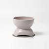 INK by HARIO TRD. Ceramic Pet Bowl, Tall, Greige, Adjustable Height, for Small and Medium Dogs, Includes Water and Food Bowl
