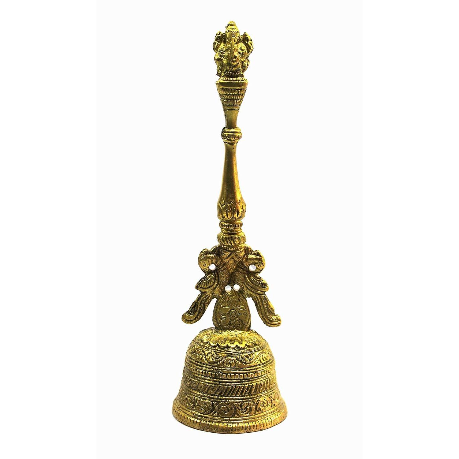 Esplanade Brass Bells for Mandir - 8  Ghanti for Pooja Ganesha Temple Bell