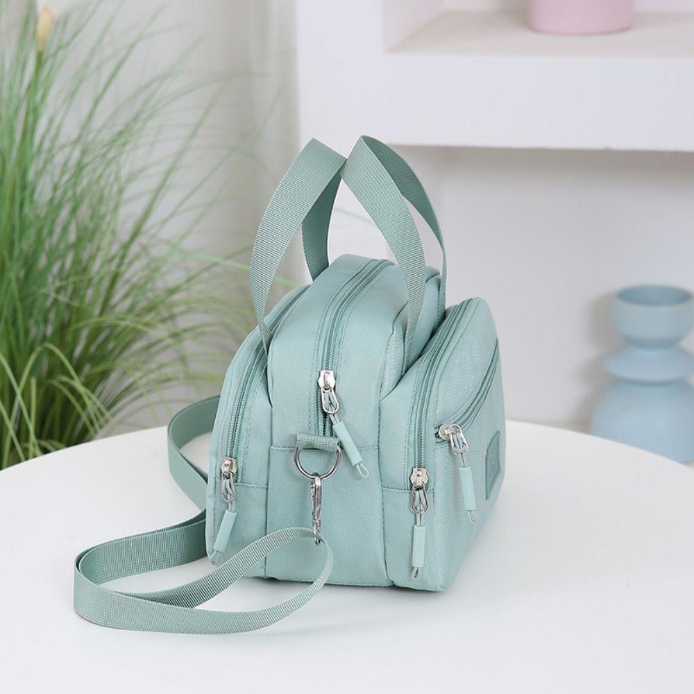 Multiple Compartments Women's Small Handbag Solid Color Handbag Large Capacity Shoulder Bags Crossbody Bag