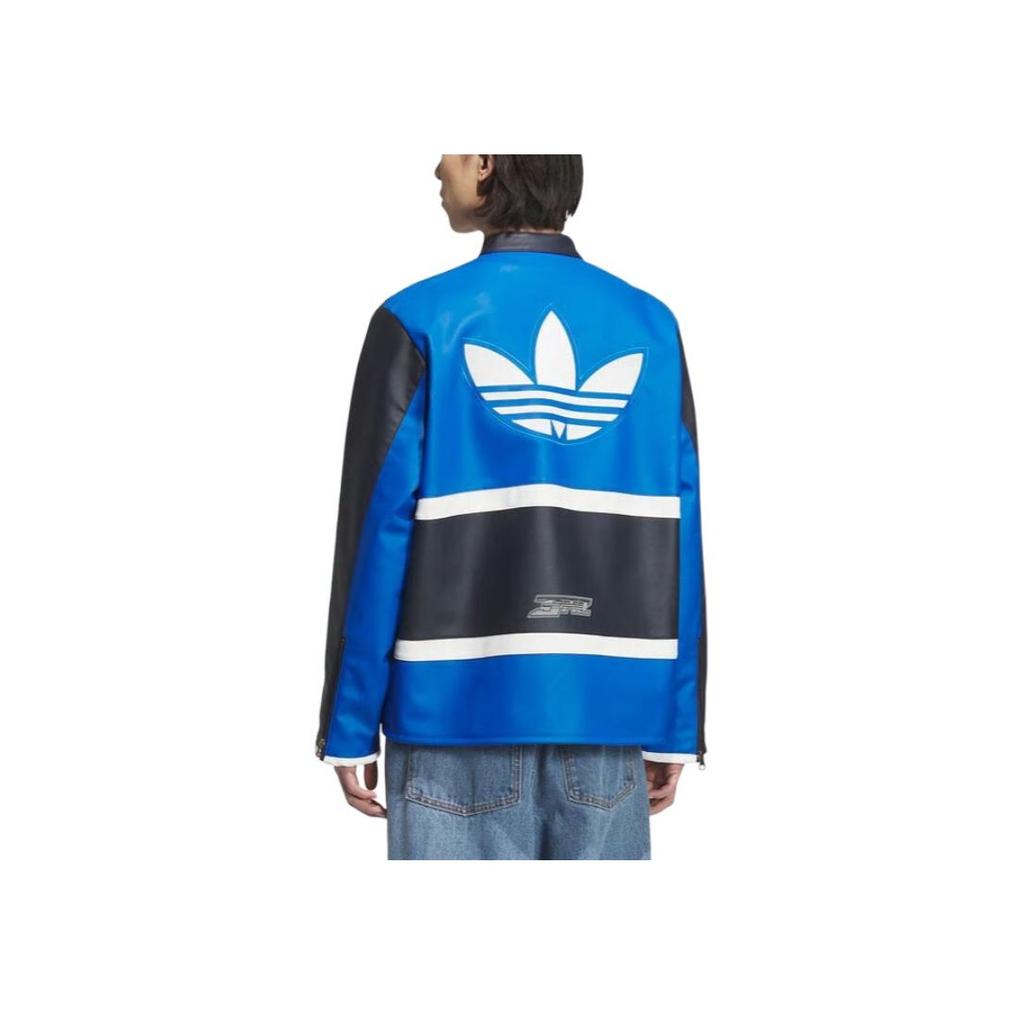 adidas Originales Chaqueta Versátil Casual Hombres Chaquetas Azul Negro JM8032
