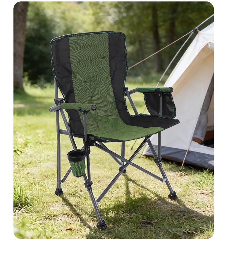 Portable Outdoor Folding Sea Dog Camping Chair with Armrests
