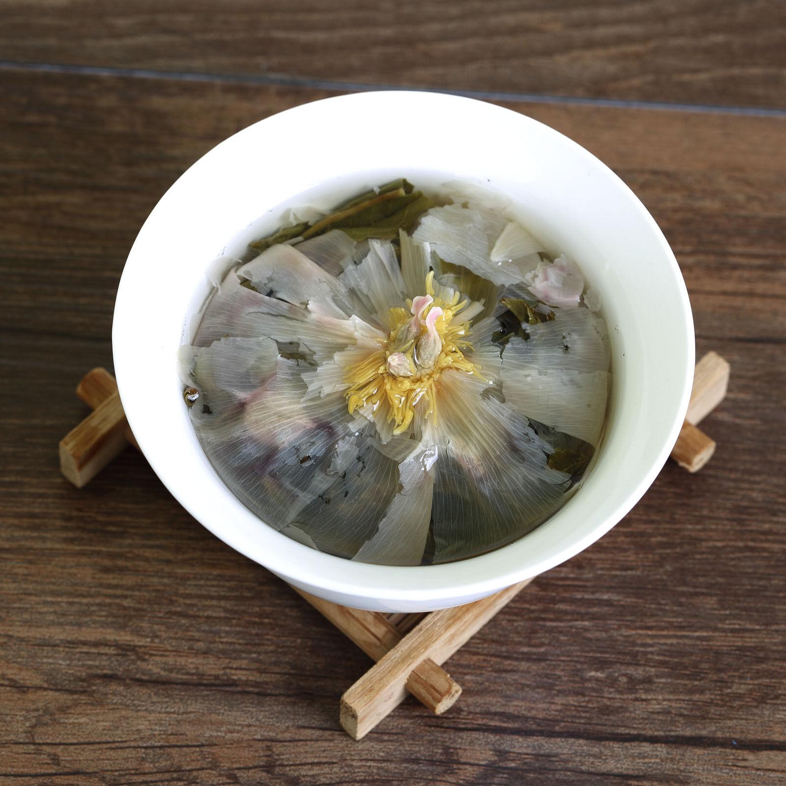 HELLOYOUNG 100г 2017 Цветок пиона Юньнань Булан Пуэр Пуэр Чай сырой шарик — фото 4