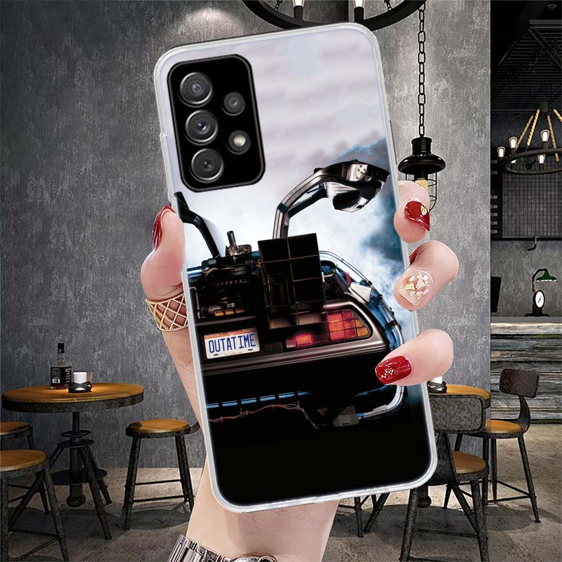 Back To The Future Time Machine Soft Phone Case For Samsung Galaxy S22 S23 S24 S25 Edge S26 Ultra S20 FE S21 Plus + Fundas Coque