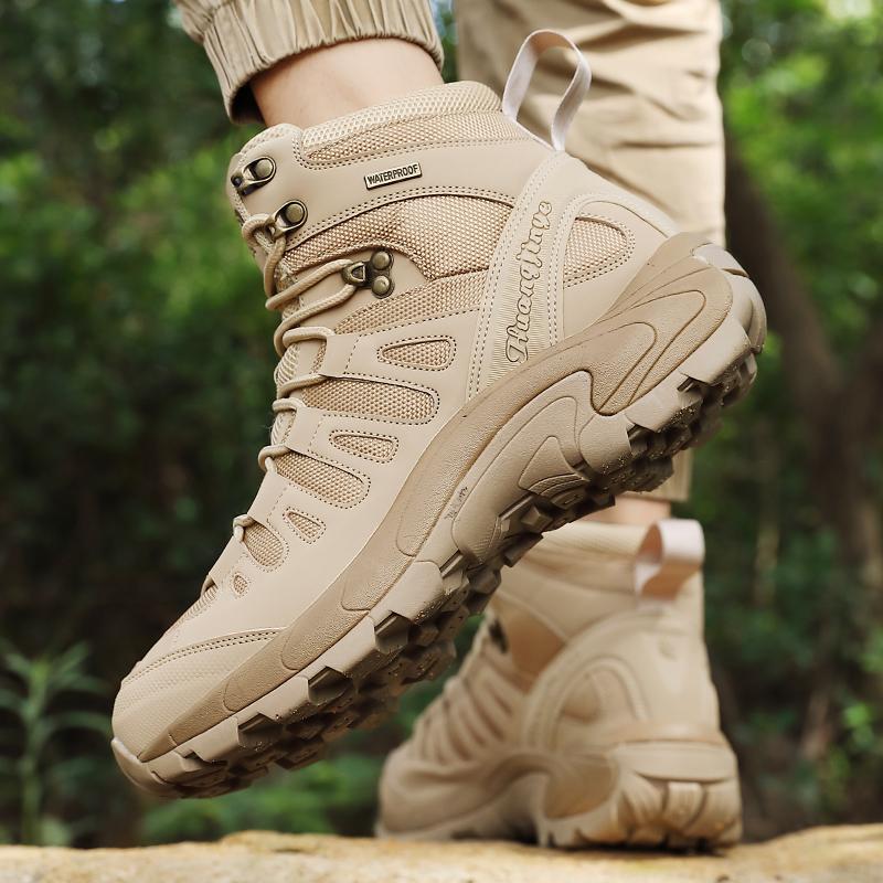 Men's Casual Sports Men's Shoes High Top Comfortable Breathable Hiking Large Size Mountaineer Fashion Men's Shoes