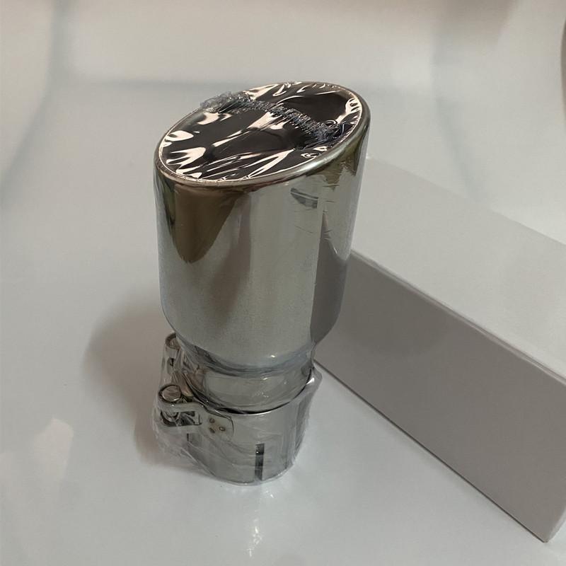 Inlet  2.5 Inch  Exhaust Tips   2.5" To 3.5"  4 Inch Exhaust Tail Pipe Tips Single Slant Cut   Exhaust Muffler Tip  63mm