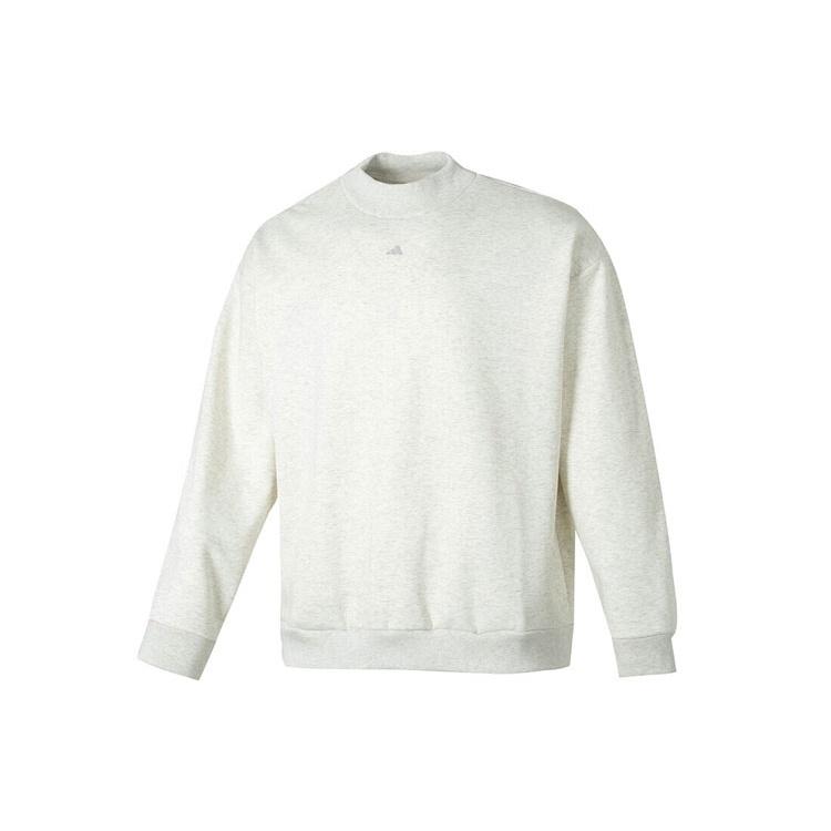 adidas Basketball Crew Sweatshirt Asia Sizing  White  Men s IX1965 XXL