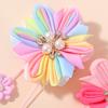 2pcs/set Flower Hair Clips with Flower Tassel Faux Pearl Hairpins Cute Barrettes Hair Accessories for Girls Headwear Hairpin