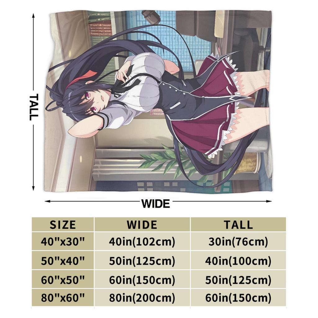 High School DxD Flannel Blankets Winter Soft Durable Throw Blanket for Students Bedroom Aesthetic Bedspread Sofa Bed Cover