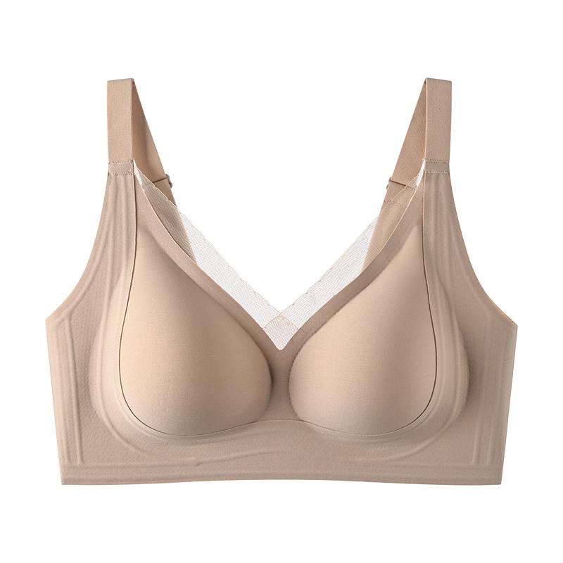 Traceless chest lift underwear, three-dimensional support, round and full, comfortable, antibacterial, healthy and soft support bra