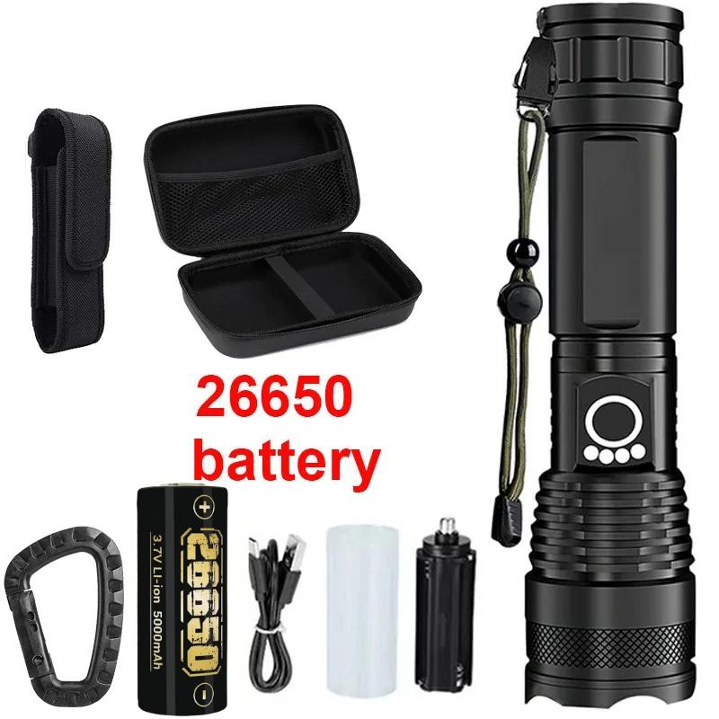 Rechargeable Flashlights High Lumens, 990000 Lumen Brightest Led Flashlight with 5 Modes Powerful Waterproof Torch for Outdoor