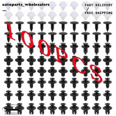 100x Befestigungs-Clips Set Kotflügelverkleidung Druck-Clips für Honda Auto US