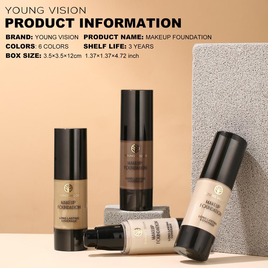 Weiße Flüssigfoundation Cosplay Gesicht Make-up Basis Langanhaltend Wasserdicht Hohe Deckkraft Abdeckstift Foundation Make-up für Frauen