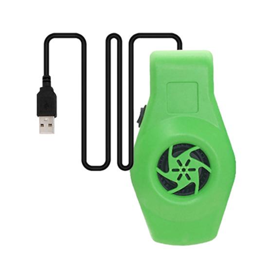 

Вентилятор Сильный ветер Настенная установка Простота в использовании Бесшумный USB-кабель Охлаждение ABS зелёный