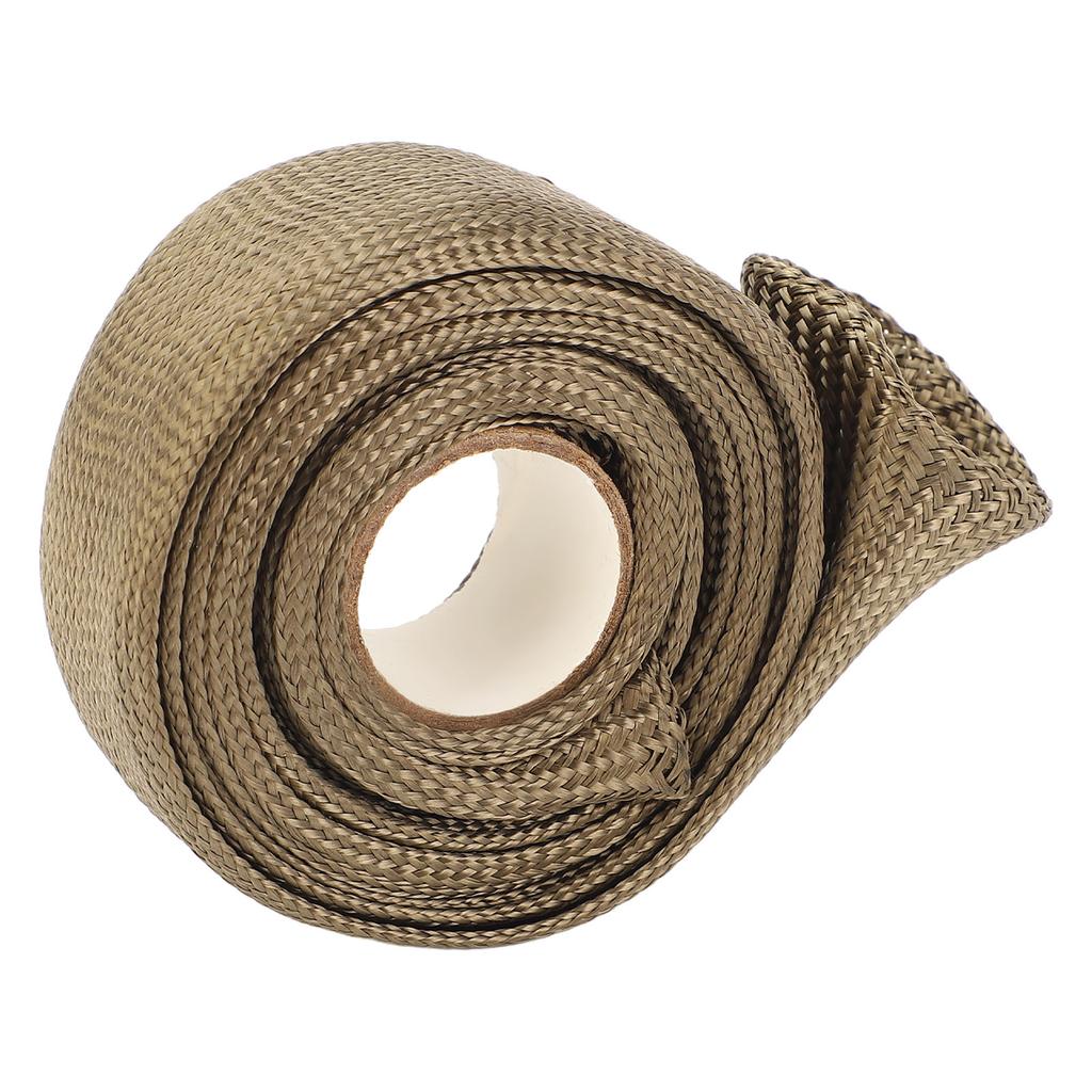 Automotive Hitzeschutzhülle 9,8ft 0,75in Basaltfaser Gewebt Hochtemperaturbeständig Kraftstoffleitung H