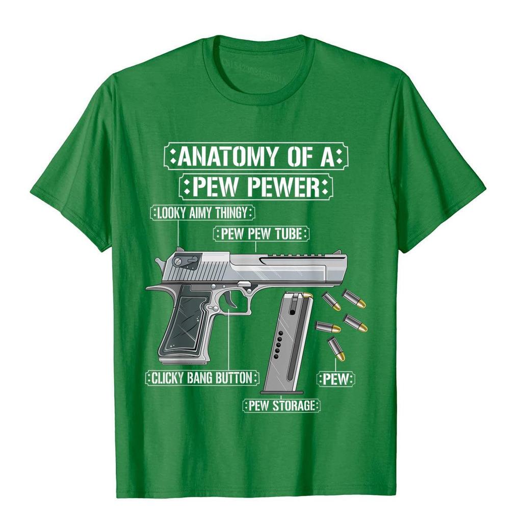 Anatomy Of A Pew Pewer Ammo Gun Funny Gun Lover Meme T-Shirt Casual Cotton Men Tees 3D Style New Design T Shirt