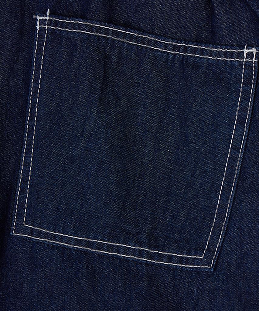 CREAM SODA LAB Stitched Denim Cargo Pants Blue