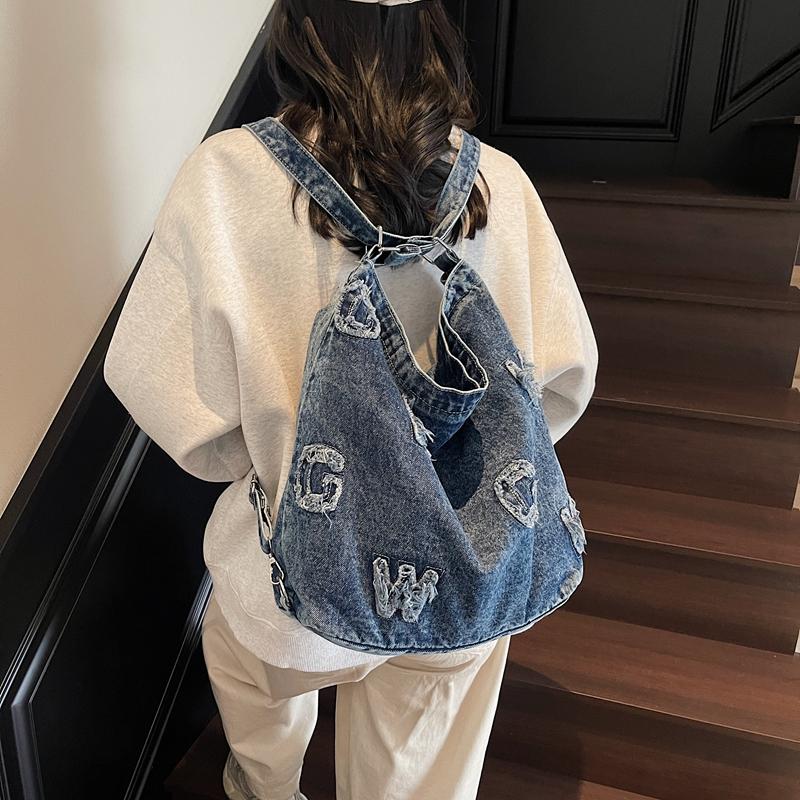 Denim Bag Women's Backpack Multifunctional Crossbody Bag