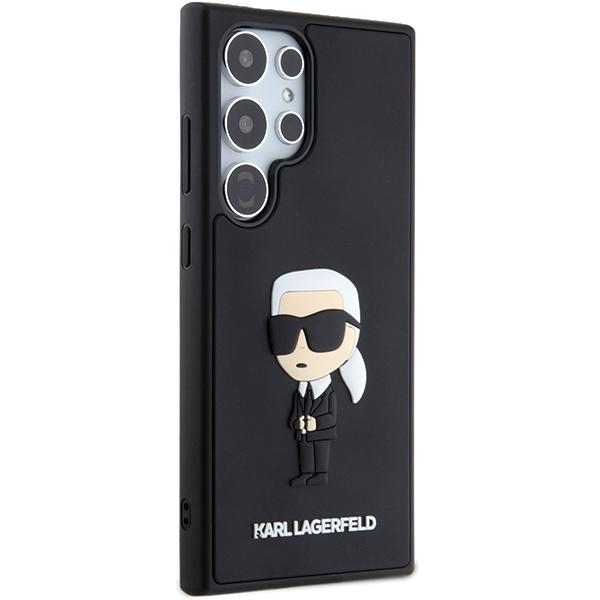 Karl Lagerfeld Klhcs24L3Drkink S24 Ultra S928 Czarny/Black Hardcase 3D Rubber Ikonik