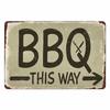 Panneau Barbecue des Pères de Jardin Roi du Grill Vintage Plaque Métallique Boîte de Conserve Bar Pub Décoration de Jardin Plaque Murale BBQ de Papa Chillin&Grillin Plaque Rétro