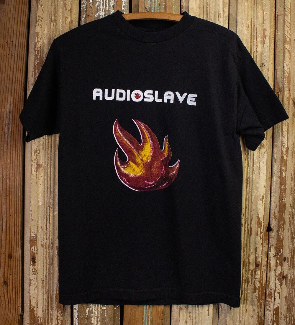 Audioslave Band Concert T Shirt 2002 Black Mens Size S-5XL Cotton SG318 XXL