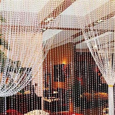 Heimdekoration, 30 m, transparenter Kunststoff-Harz-Perlen-Vorhang, Fenster, Tür, Hochzeitshintergrund